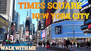 TIMES SQUARE ~ NEW YORK CITY ~ Authentic 4K Walking tour #newyorkcity #timessquare #nyc