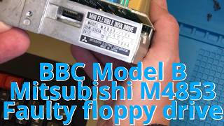 BBC Model B Mitsubishi M4853 Faulty floppy drive circa 1984