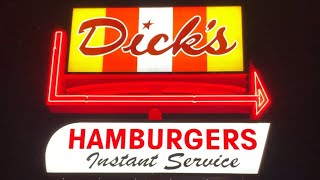 A bag of DICK's (burger 🍔 & fries 🍟) @ Dick's Drive-In (Seattle Metro) (Edmonds, WA)