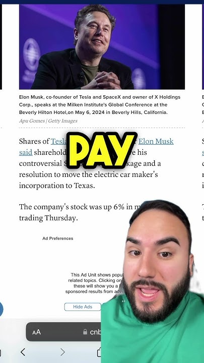 Elon Musk’s $56 BILLION Pay Package APPROVED!?🤑 - YouTube