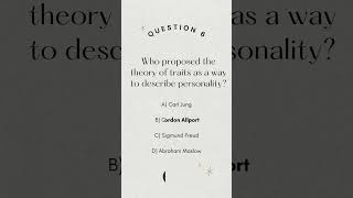 10 Psychology Questions