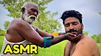 ASMR BABA KALLU HEAD & BACK LEG FEET MASSAGE BY RELAX || ASMR DEEP SLEEPING MASSAGE BY PAKISTANI 💆