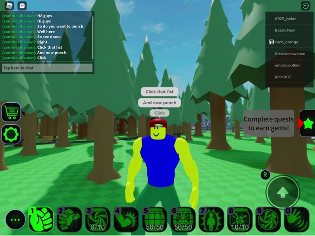 How To Punch In Bulked Up Youtube - how to punch in roblox on pc