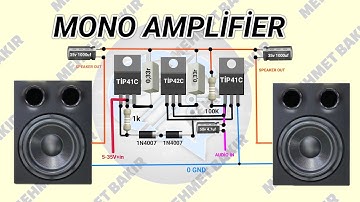 tip41c tip42c amplifikatör .güçlü amfi yapımı . powerful amplifier circuit . #transistor
