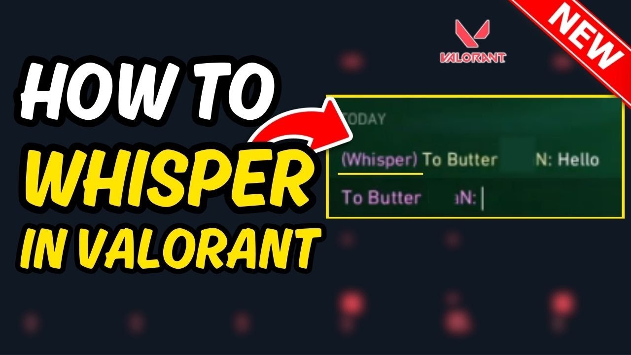 How To Whisper in valorant 2025 [Simple] - YouTube