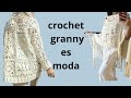 como tejer a crochet cardigan 4 grannys parte 4