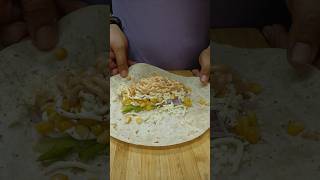 raat ke 10:30 vje hume cheese corn wrap 🌯 ka order aya #shorts