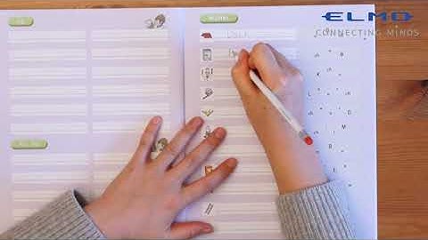 Writeng under a Document Camera by ELMO