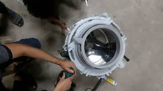 SIEMENS 7KG Washing Machine sealed drum re fixing with silicone/REPAIRCARE  Ernakulam-+918686998844