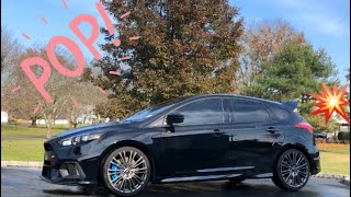 Ford Focus RS Muffler Bypass Exhaust POPS | Fly bys | Start Up | Revs | In Cab
