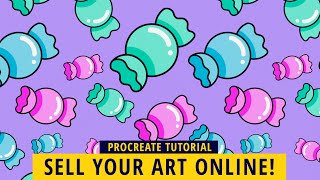 Sell Multiple Products Online WITH ONE Seamless Pattern In Procreate! (Seamless Pattern Tutorial)