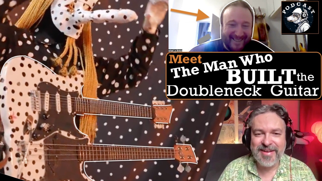 Quebec Luthier Who Built Angine de Poitrine's Double Neck Microtonal Guitar Raphaël Le Breton (ep84)