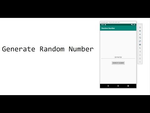 Generate Random Number  - Java - Android Studio - Indonesia #eps11
