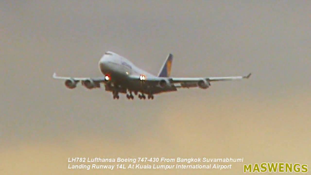 LH782 Lufthansa Boeing 747-430 From Bangkok Suvarnabhumi