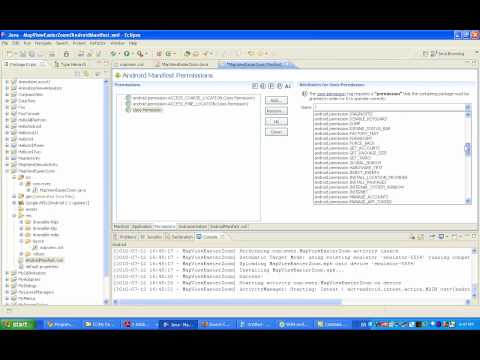 Android Map API Programming - How to set use-permissions