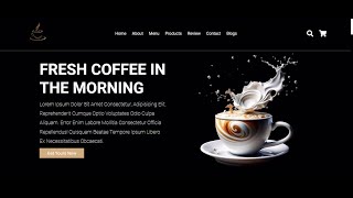 How To Make A Responsive Coffee Shop Website Design Using HTML - CSS - JavaScript || From Scratch