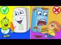 Lion Family 🍒 Learn Healthy Habits for Kids with Talking Refrigerator Cartoon for Kids