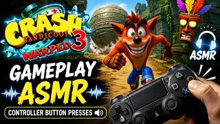 30 Minutes of Pure ASMR Controller Sounds 🎮 Crash Bandicoot 3 Gameplay (No Game Audio)