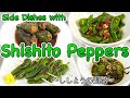 4 easy side dishes with Shishito Peppers 〜ししとう副菜四種〜 | easy Japanese home cooking recipe