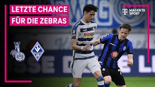 MSV Duisburg - SV Waldhof Mannheim, Highlights mit Live-Kommentar | 3. Liga | MAGENTA SPORT