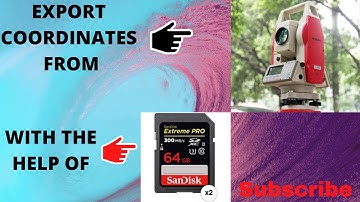 How to export job from Kolida Total Station KTS-442RLC to memory card in urdu.