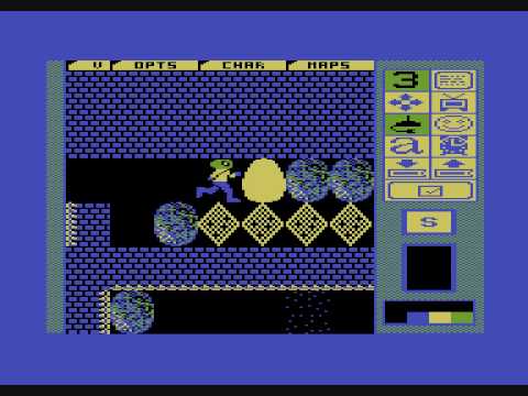 Repton 3 - C64 - Gameplay vid