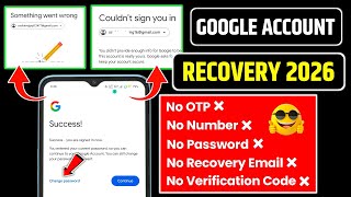 Gmail Account Recover Kaise Kare 2026 l how to recover gmail account l google account recovery