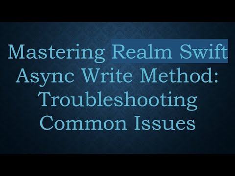 Mastering Realm Swift