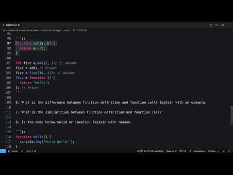 JavaScript Function Recap