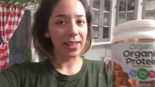 Orgain V  Blessed Plant Based Protein Powder Review