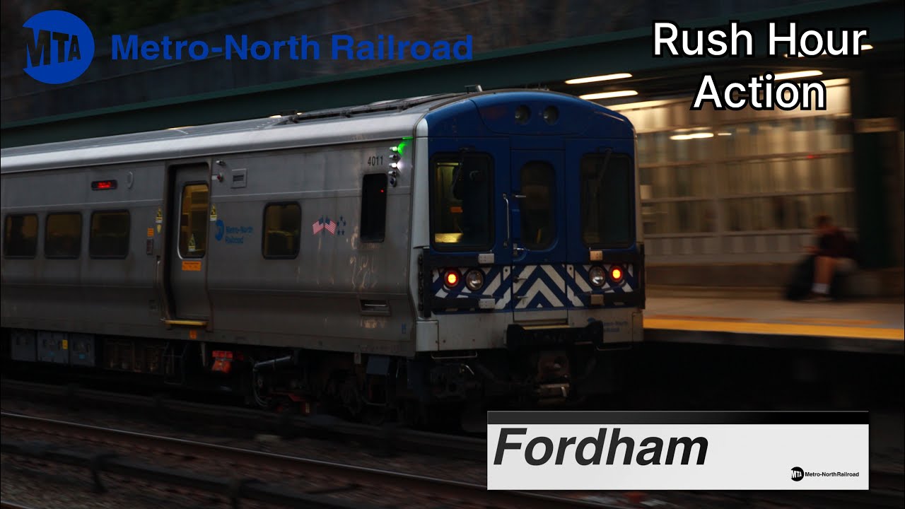 MNRR Rush Hour Action at Fordham | High-Speed Action