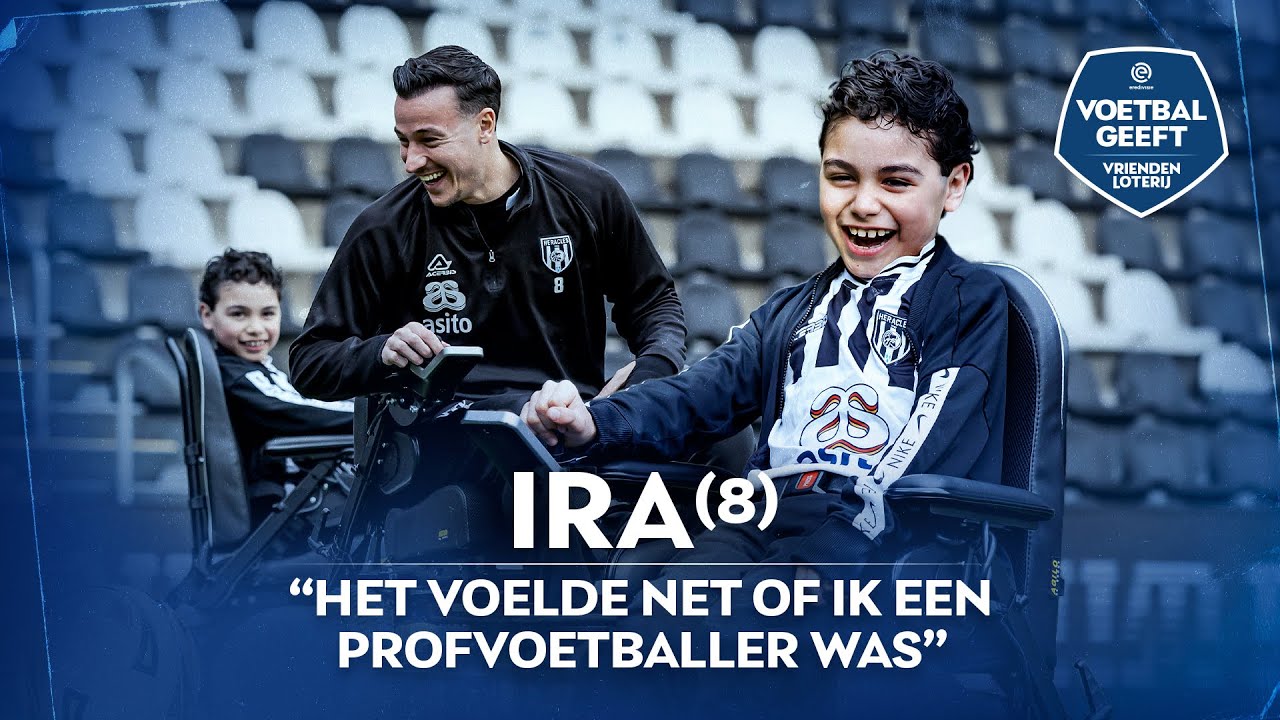 ❤️ Ira TRAINT in stadion HERACLES met Mario Engels en Justin Hoogma 🧑‍🦼⚽️  | Voetbal Geeft