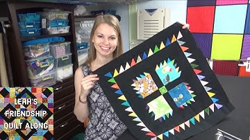 Quilting a Bears Claw Block on the Longarm - Friendship Quilt Along