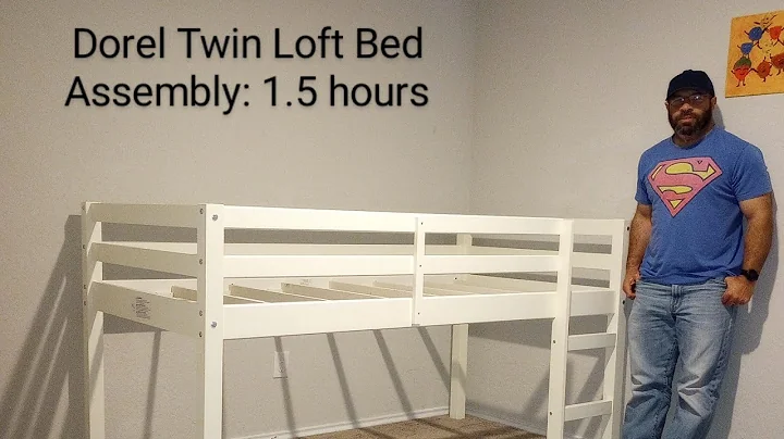 Time-Lapse assembly (1.5 hours) Dorel Living Twin Loft Bed Model DA8377