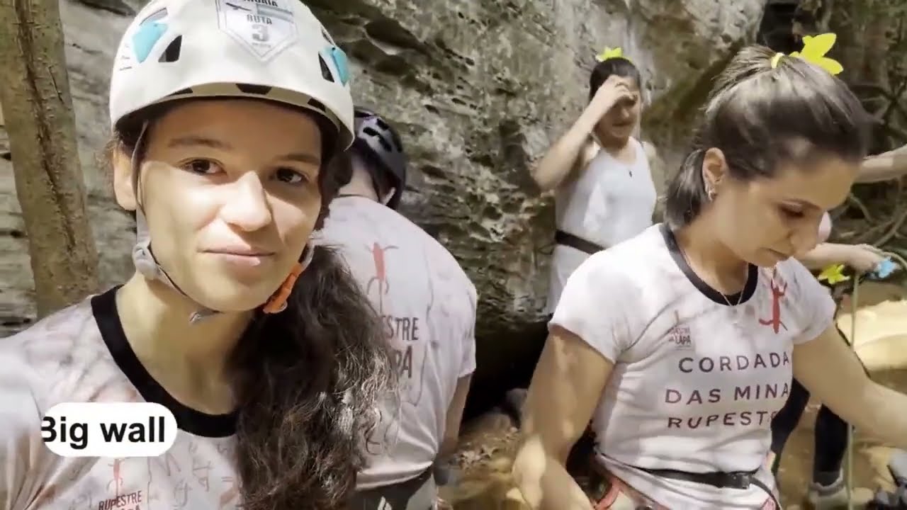 #196 Lady Climbers Rock Brazil