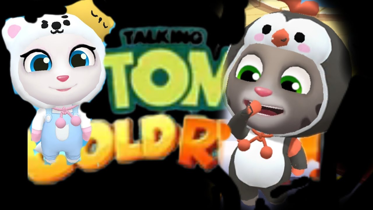 Polar bear 🐻‍❄️ angela and penguin 🐧 tom nice  play game 😄