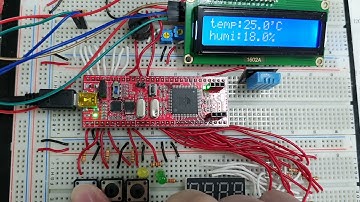 [AVR] 20210407 I2C 통신 LCD 온습도 표시