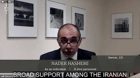 Part 1: Nader Hashemi Speaks to Canadian Parliament Subcommittee About Human Rights Abuses in Iran