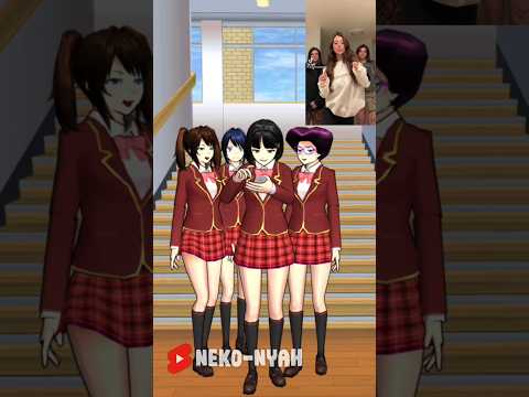Rina and Friends recreating viral TikTok trend 😹 #sakuraschoolsimulator #shorts #tiktok #meme #trend