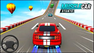 Muscle Car Stunts: Car Games 2022 - Mega Stund Ramp - Android Gameplay screenshot 5