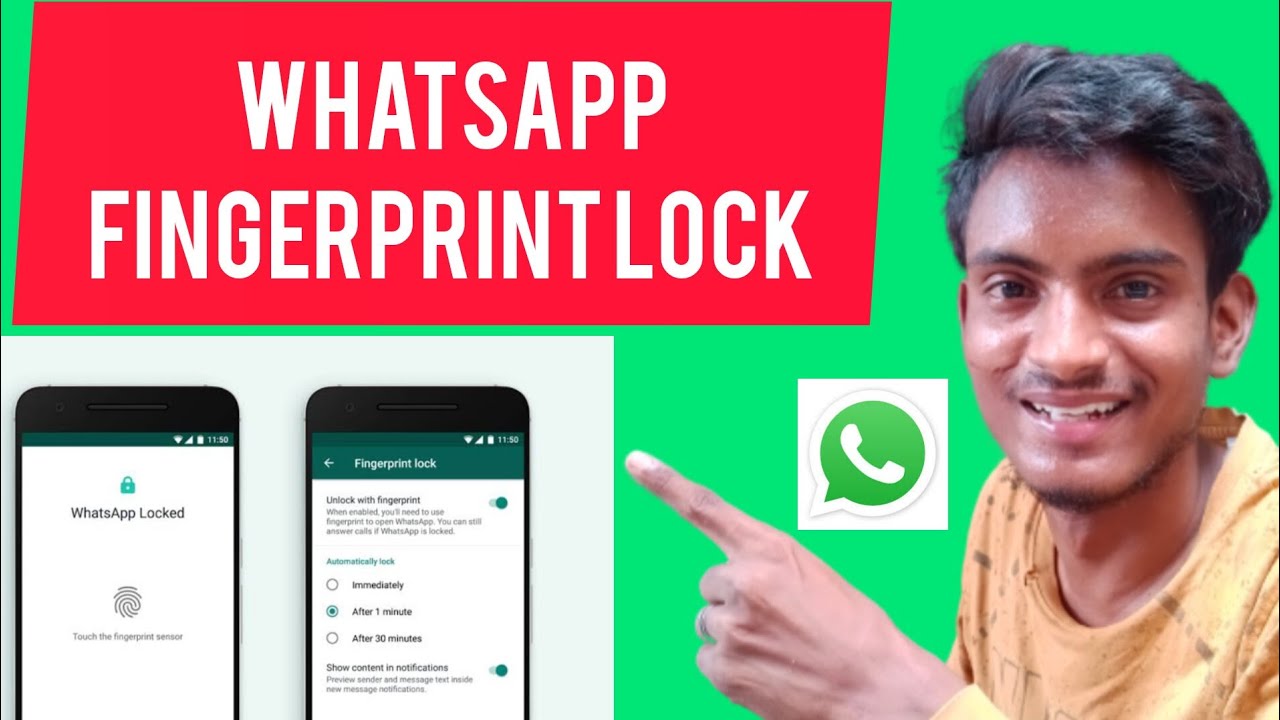 How To Use WhatsApp Fingerprint Lock On Android Phone Shanu MS Vlogs