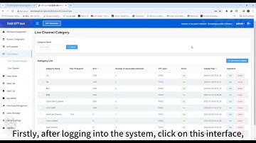 OTT Maker- How to add live channels in the CMS? Easy to launch your OTT streaming platform.