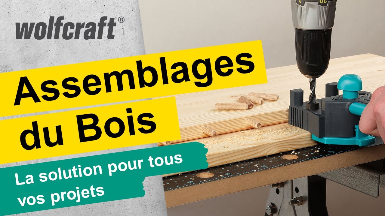 Gabarit de perçage Wolfcraft, 56 pièces, avec mallette 4643404