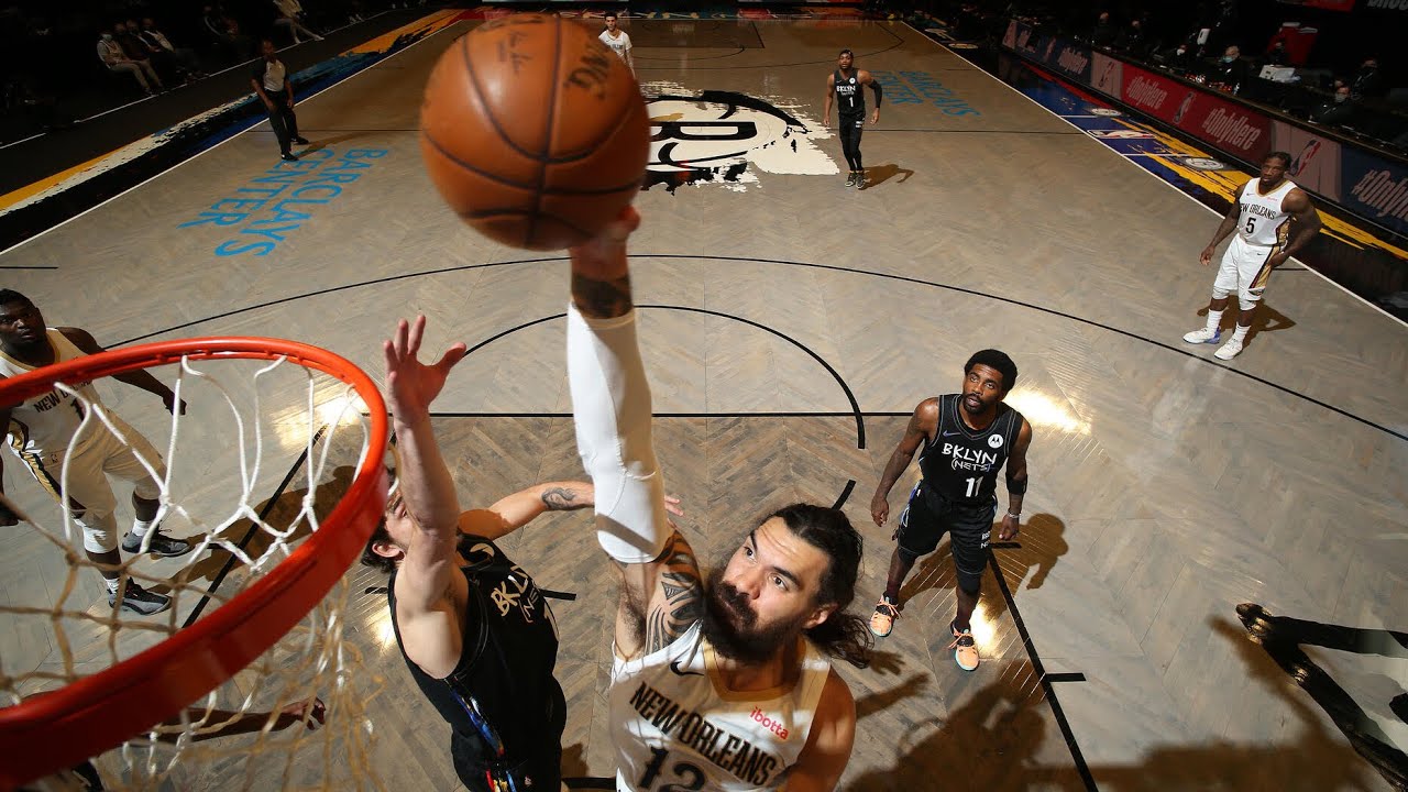 Steven Adams one handed offensive rebound and putback dunk - YouTube