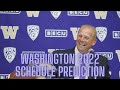 Washington Huskies 2022 College Football Schedule Prediction