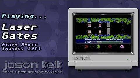 Playing Laser Gates (Atari 8-bit)