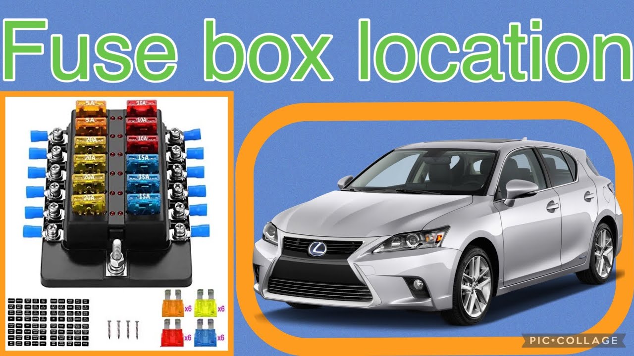 The fuse box location on a 2014 Lexus CT 200H