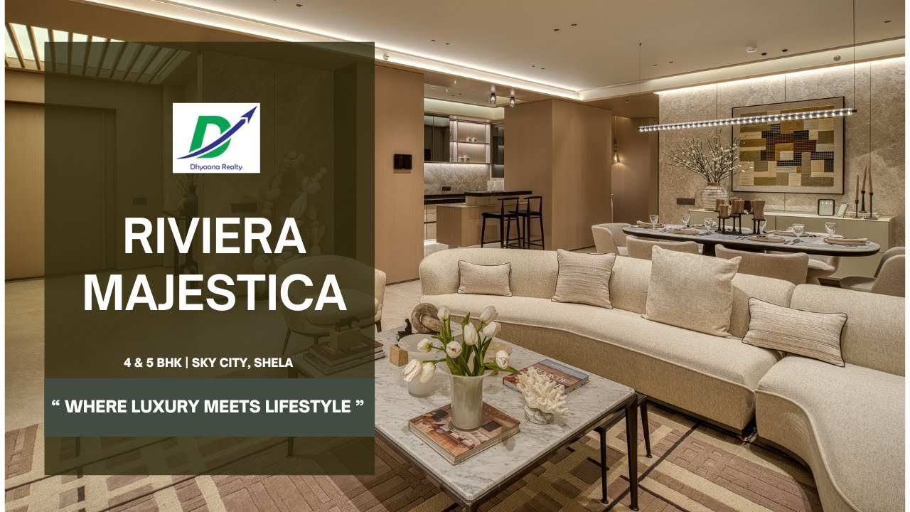 Riviera Majestica 4bhk Sample house Skycity Shela by HN Safal