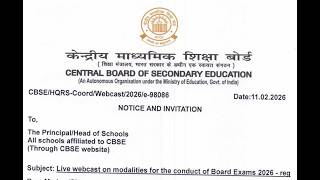 Webinar on CBSE Board Exam 2026: Exam Center Guidelines & On-Screen Marking