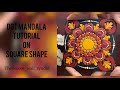 Dot mandala tutorial on square shapedot mandalamandalabrush strokes mandala dotpainting art